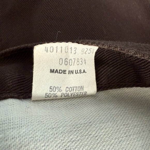 Vtg 70’s Oshkosh B Gosh Work Pants Jeans Bootcut Flare USA Union Made Brown - Picture 8 of 8